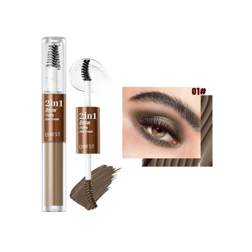 Double Head Brow Dye Long-lasting Waterproof, Sweat Resistant And Non-smudgy Natural Liquid Eyebrows
