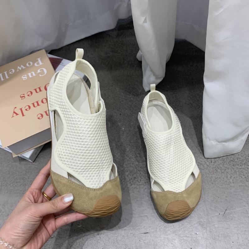 

Summer one-pedal Velcro sports sandals women s bag head mesh hollow breathable 40