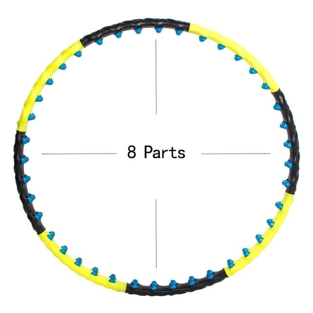 

Двухрядный магнитный спортивный обруч, фитнес-массаж, 7/8 частей, магнитный обруч для фитнеса, кольцо для упражнений, круг, оборудование для тренировок для кроссфита 8Parts