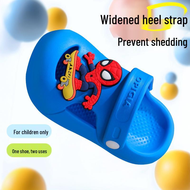 

Детские двусторонние нескользящие сандалии из ЭВА для мальчиков и девочек – издание Лето 2025 с толстой подошвой для улицы. Size 28/29 королевский синий