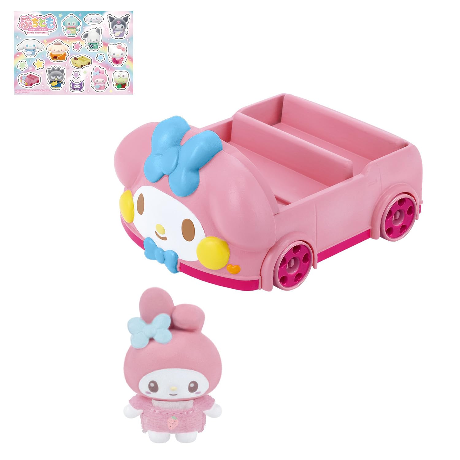 Petit Tomo Sanrio Characters My Melody Car Sticker Sanrio Characters [Bandai] (Bonus Included)