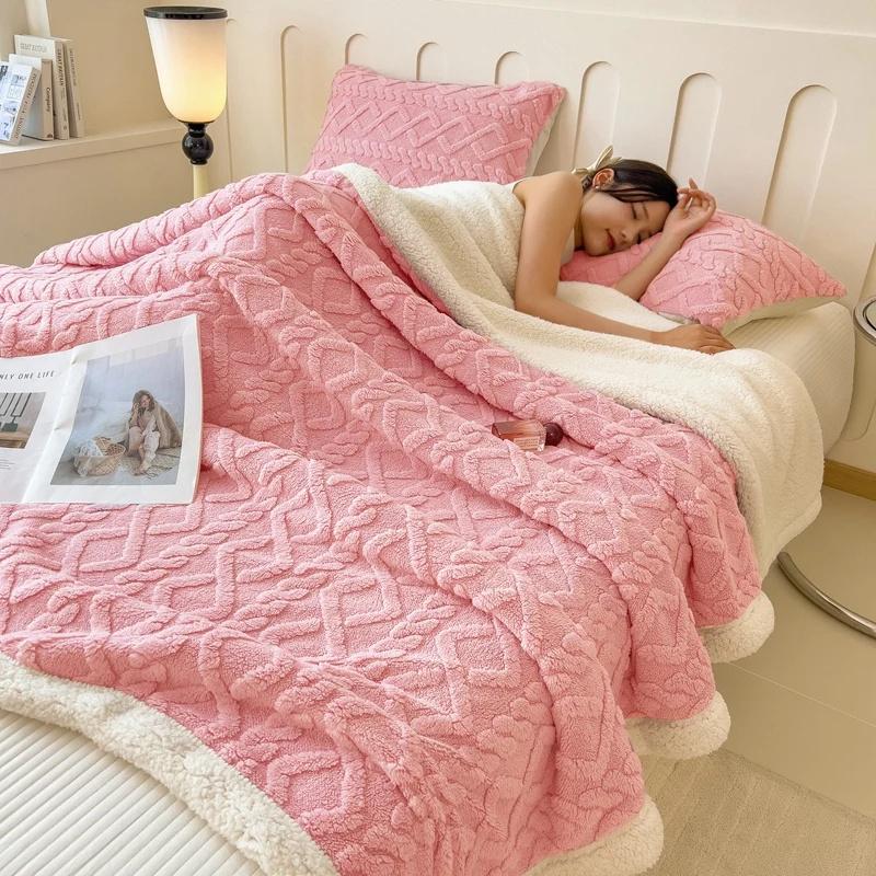 Drehdecke für Bett Thermodecke Fleece-Überwurfdecke für Couch Sofa Schlafzimmer Weiche Warme Decke Multifunktionale Decke