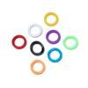 8pc/set Random Colors Hollow Silicone Key Cap Covers Topper Key Holder Keyring Rings Key Case Bag Organizer Wallets
