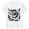 Moon Bats Y2k T-Shirt for Men Vintage Style Bat T-Shirt Retro Gothic Shirt Unisex Adult Grunge 2000s Graphic Tee Shirt Clothes