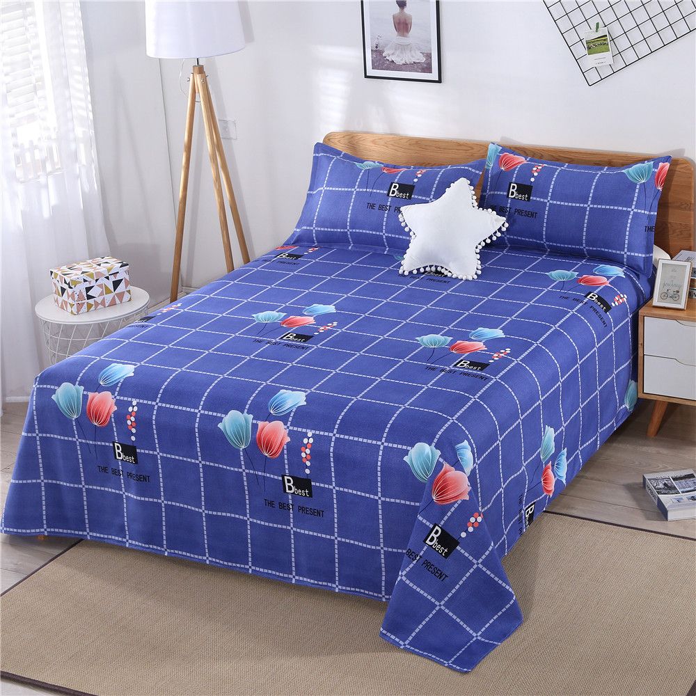 Bed Sheet Single Piece Sanded Skin-friendly Home Dormitory Bed Sheet Single Double Bedding Bedspread Mattress Cover