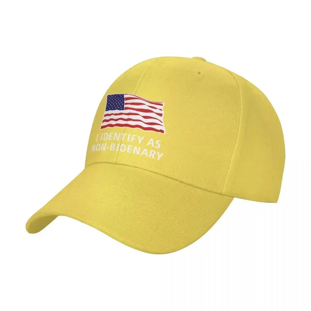 Identify As Non-Bidenary Anti-Biden Patriotic Baseball Cap Bobble Hat western Hat Women's Golf Clothing Men's