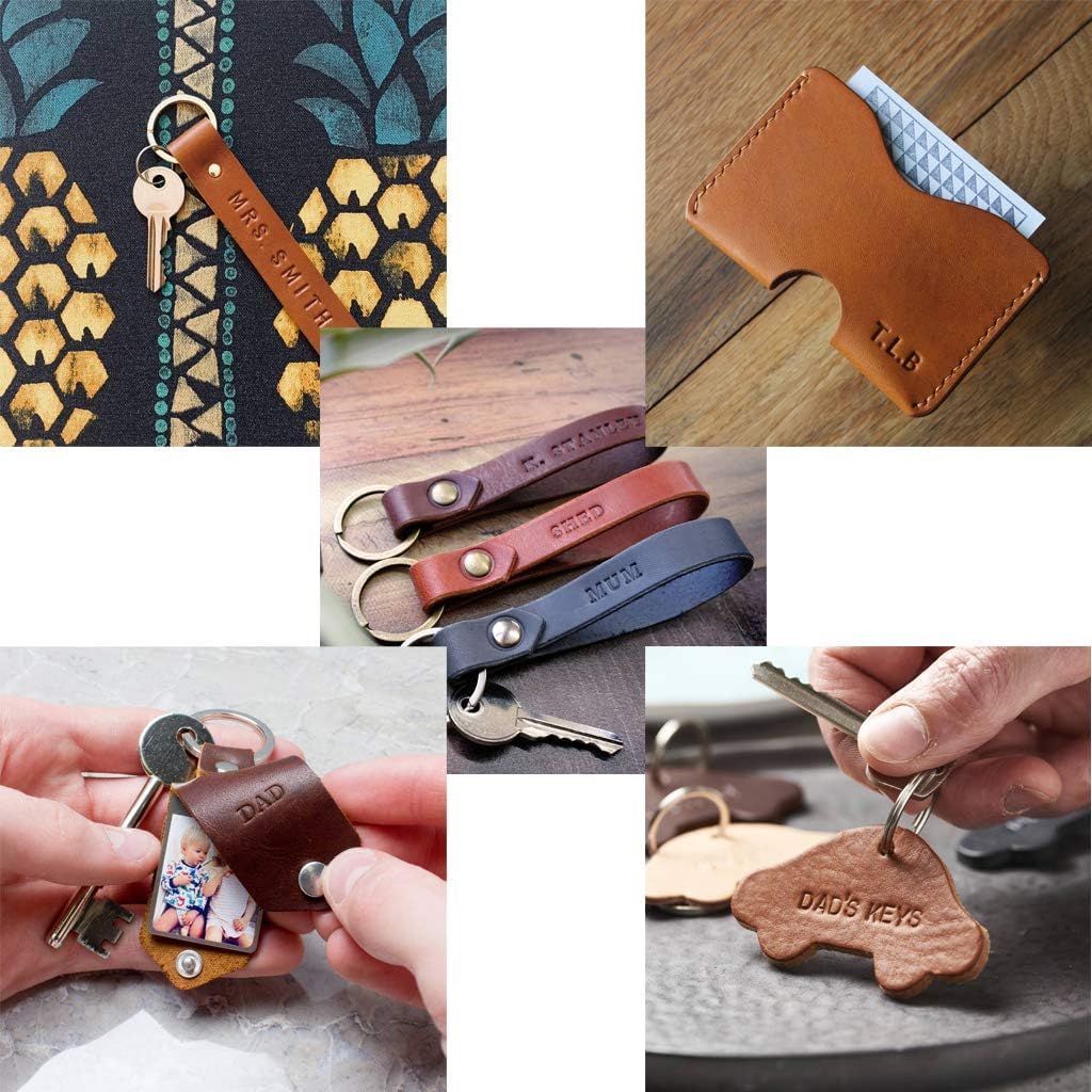 TAORAYO Stamping Kit for Leather Craft Handmade Leather Craft Tools Stamp Punch Kit Rivet Set Stamping Tools Metal Stamping Tools Stamping Punch