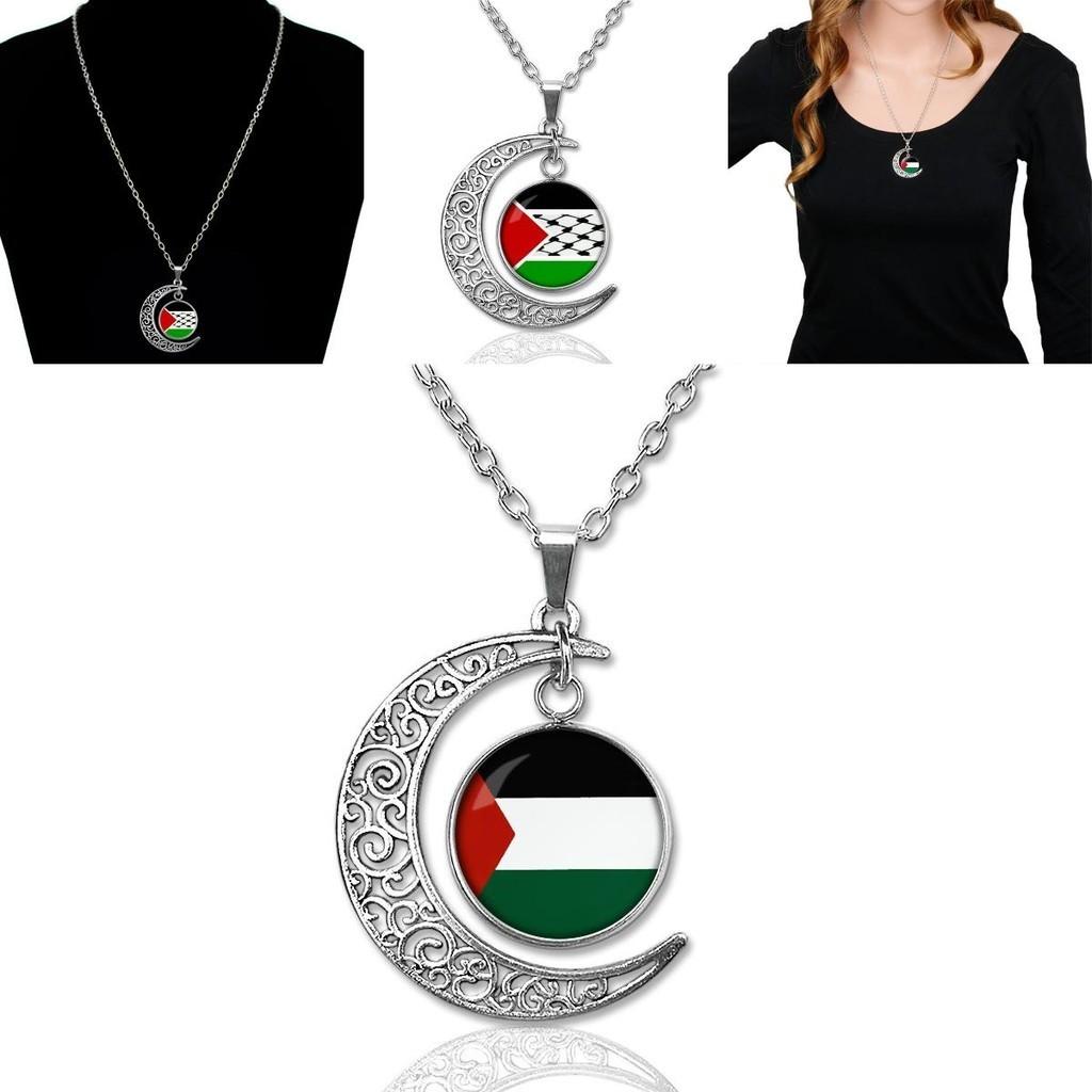 Handcrafted Retro Pendant Necklace With Hollow Moon Design Geometric Style Unisex 15g