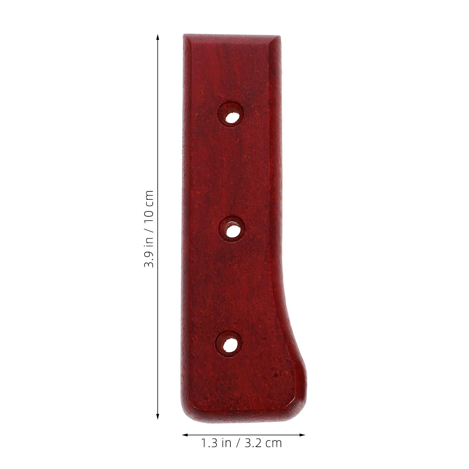

1Set Red Pear Wood Kitchen Cutter Handle Replacement Ergonomic Wood Grip for Chopping Knifes Accessories Cutter Handle світло-коричневого кольору