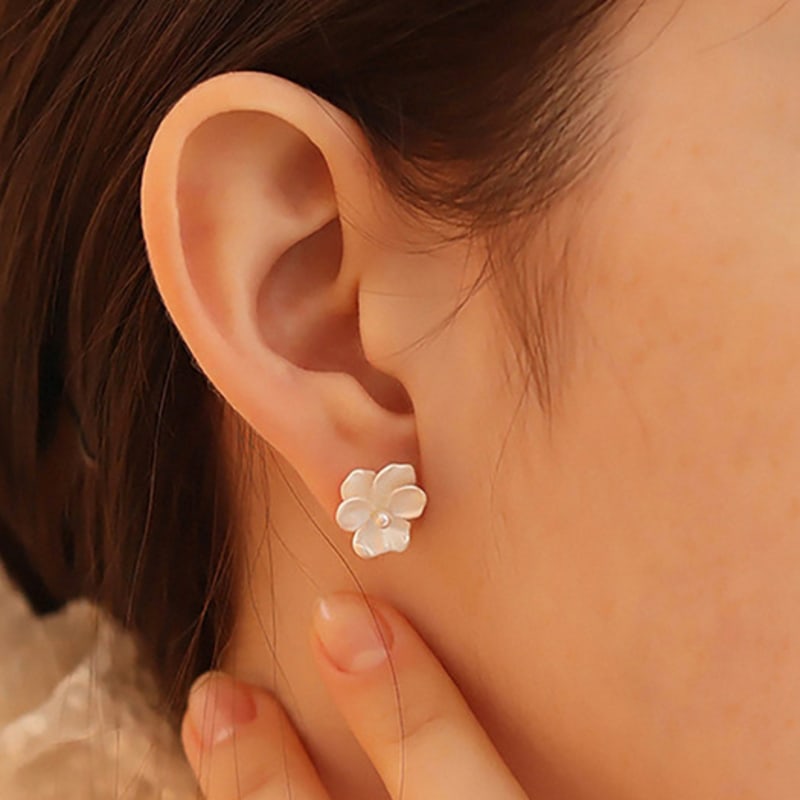 Dana Burton Unique Orchid Mini Earrings