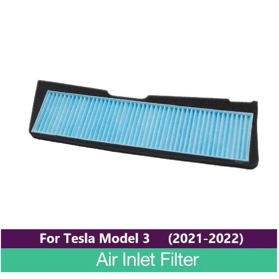 For Tesla Model 3 2021 2022 Car Intake Air Filter Melt Blown Fabric Flow Vent Cover Trim Dust Prevention Intake Cover