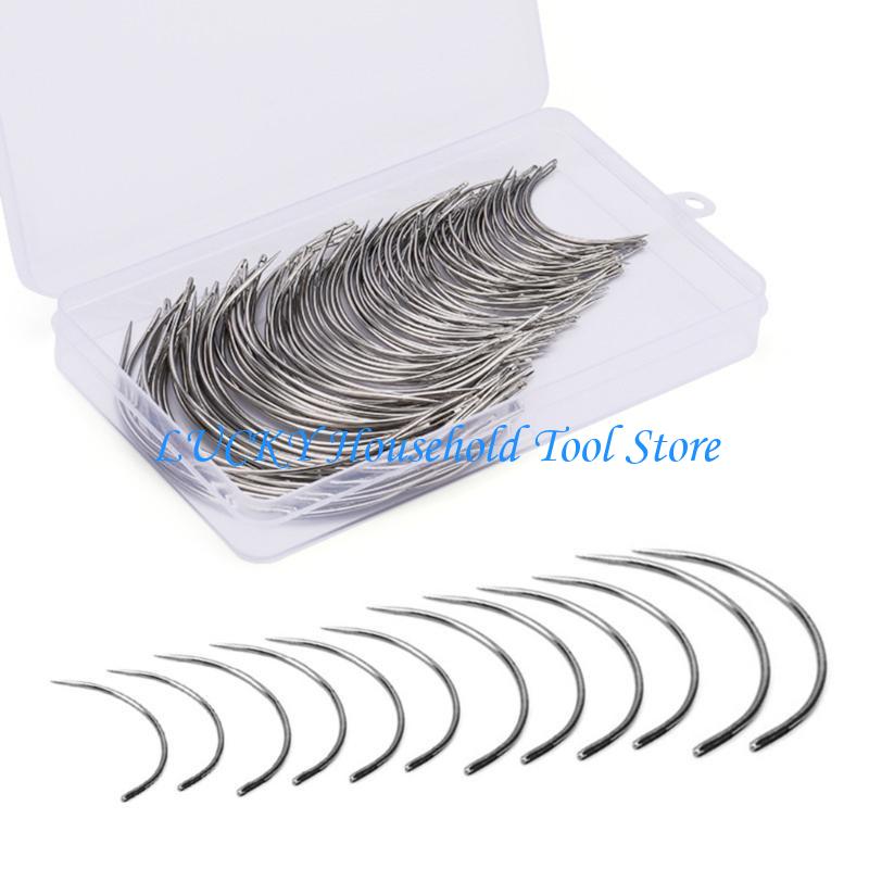 J0MC Curved Sewing Needle Saddles Needle Round Needle Leather Needle Set Practical Upholstery Needle Hand Embroidery Needle China Mainland