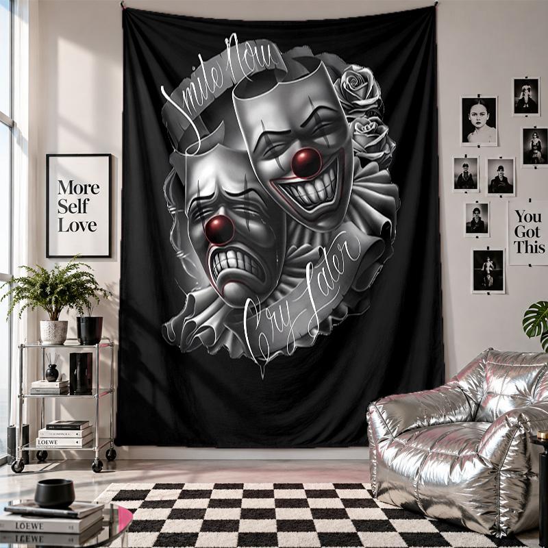 Wall TapestryHorror Movies Art Hanging Cloth Decorative Background Cover for Room Decoration