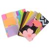 Leather Planner Multicolor Adhesive Note Set Color Coded Adhesive Label and Note Book Set Dotted Lined & Blank Pages
