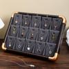 Jewelry Display Tray with Protective Velvets Lining Jewellery Holder Accessory Presentation Stand for Home or Shop Use