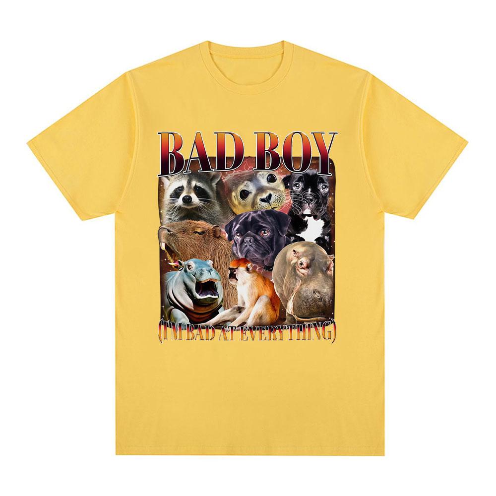 Funny Raccoon Capybara Hippo Meme 100cotton Unisexs shirt ONeck Short Sleeve Harajuku Womens summer fashion oversized Tshirt
