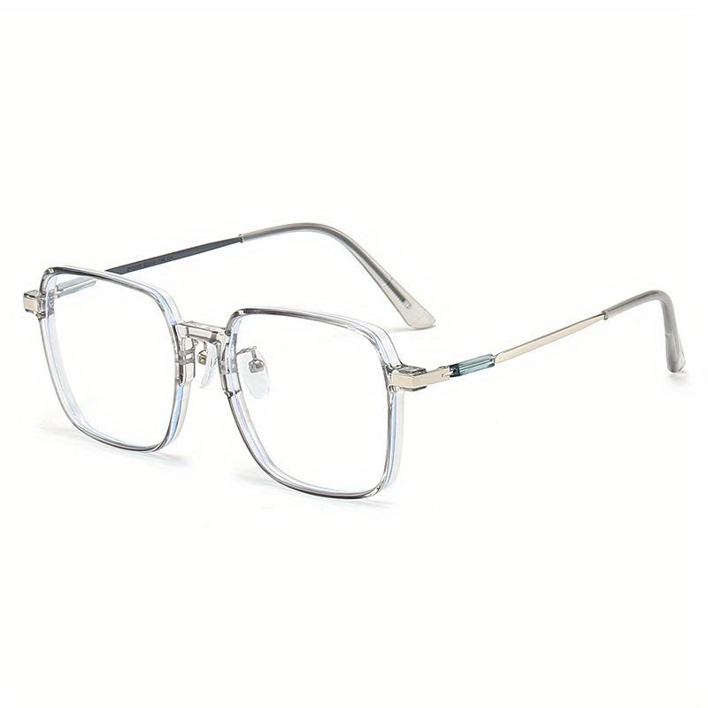 

Plain Faced Female with White Glasses Frame, Small Face Frame Black Frame Glasses Flat Lens Frame Glasses серый