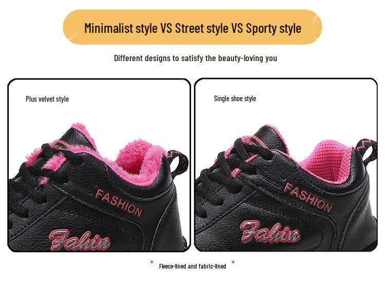 Women's Non-slip Waterproof Walking Shoes - Soft Sole, Leather Surface, Ideal for Spring & Autumn, Perfect for Middle-aged & Elderly.