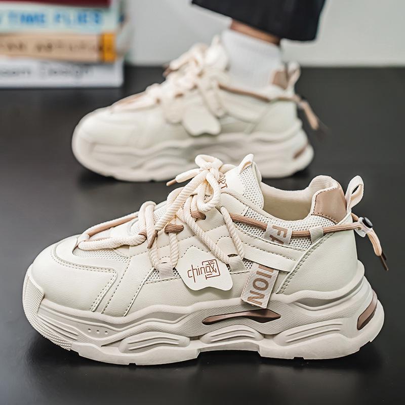 Men's 2025 Spring Breathable Mesh Trendy Thick-Soled Sneakers