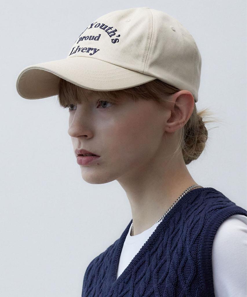 ITER Embroidery Slogan Cotton Ball Cap_Green