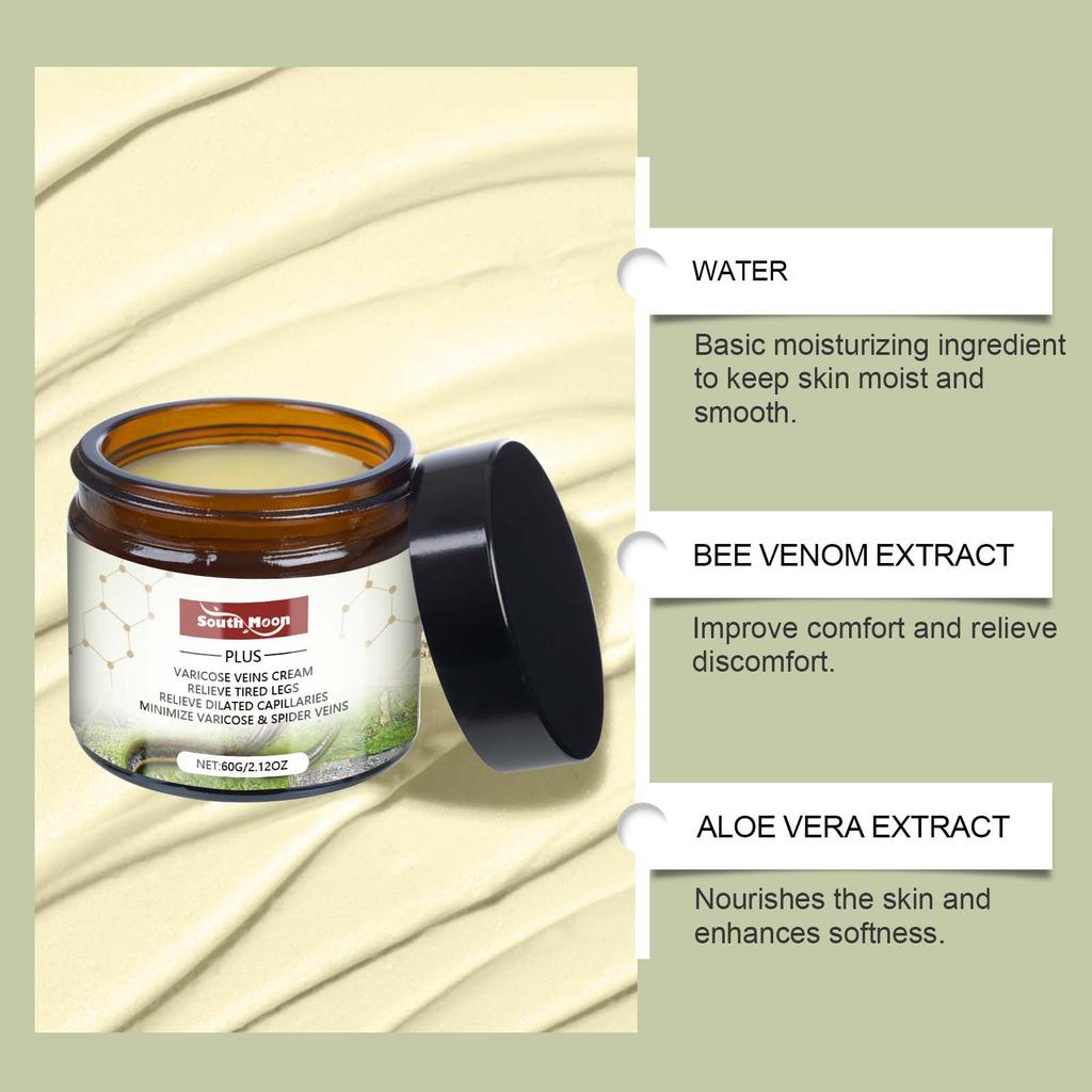 60g Krém na nohy Jemný Vyživující Masáž Ulevuje od nepohodlí nohou Denní krém na nohy