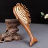 Perie de masaj cu cap de balenă Pieptene pentru airbag din dinți circulari Perie de păr din lemn Perie de îndreptat Perie de îndreptat Pieptene de păr Accesorii pentru frizer