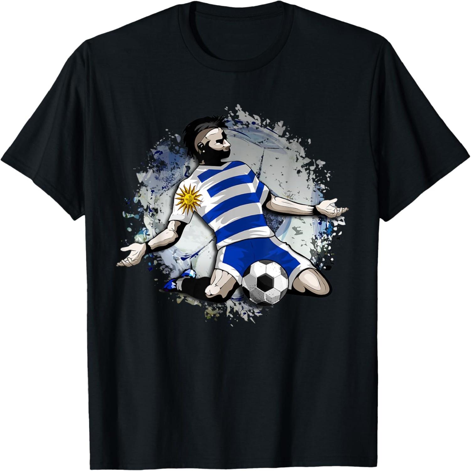 Uruguay Soccer Fans Jersey Uruguayan Pride Football Lovers T-Shirt S