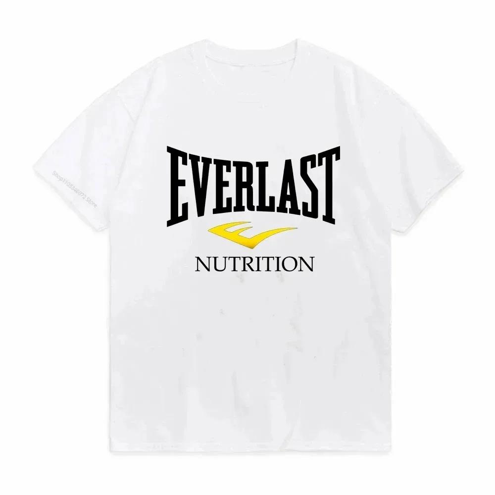 EVERLAST BOXING LOGO T-Shirt Men's Women's O-Neck Print T Shirt Harajuku Streetwear Hoodies Pop Y2k Tops