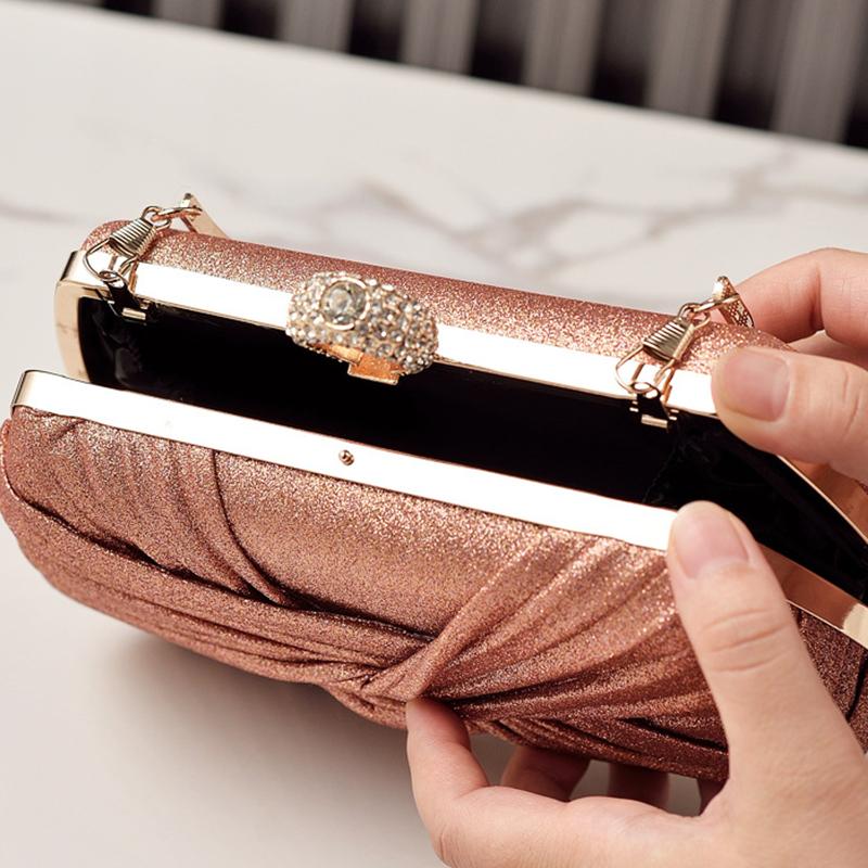 Designer Bags Woman Luxury 2026 Purses for Woman Evening Crossbody Shoulder Handbags Wedding Party Bags Golden New Small Clutch
