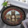 Mechanical Dog Strength Round Area Rug Under Office Chairs Bedroom Living Room Home Decor