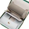 Perke Color Combination Accordion Card Wallet 08-06-03891 Women's GN