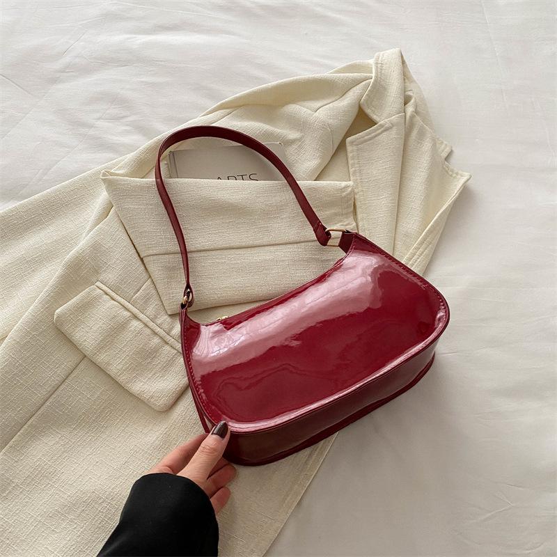 Korean Style Women's Shoulder Bag - 2024 Spring Versatile Small Square in Solid Colors