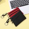 Canvas Mini Coin Purse Simple Zipper Kid Storage Pouch Money Pocket Solid Color Coin Key Bag Women Men Cute Wallet Mini Purse