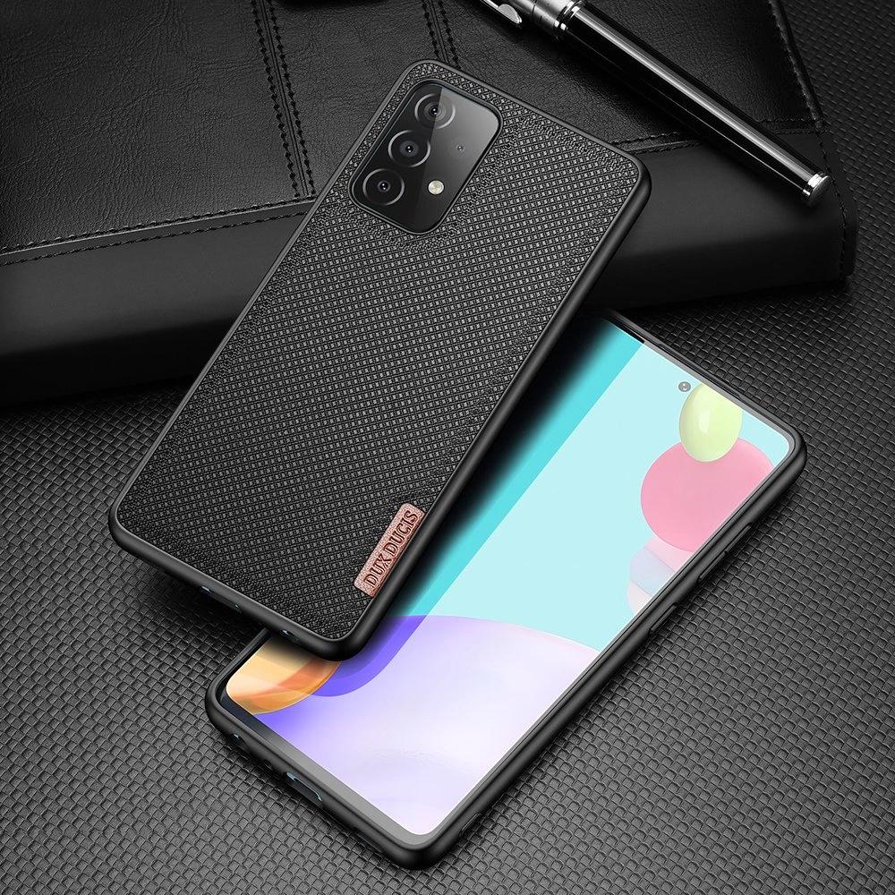 Dux Ducis Fino Etui Pokrowiec Pokryty Nylonowym Materiałem Samsung Galaxy A72 4G Czarny
