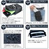 Global Box Belt Pouch with Carabiner and Belt for iPhones and Smartphones Men's Loop, Water-Repellent, Black,