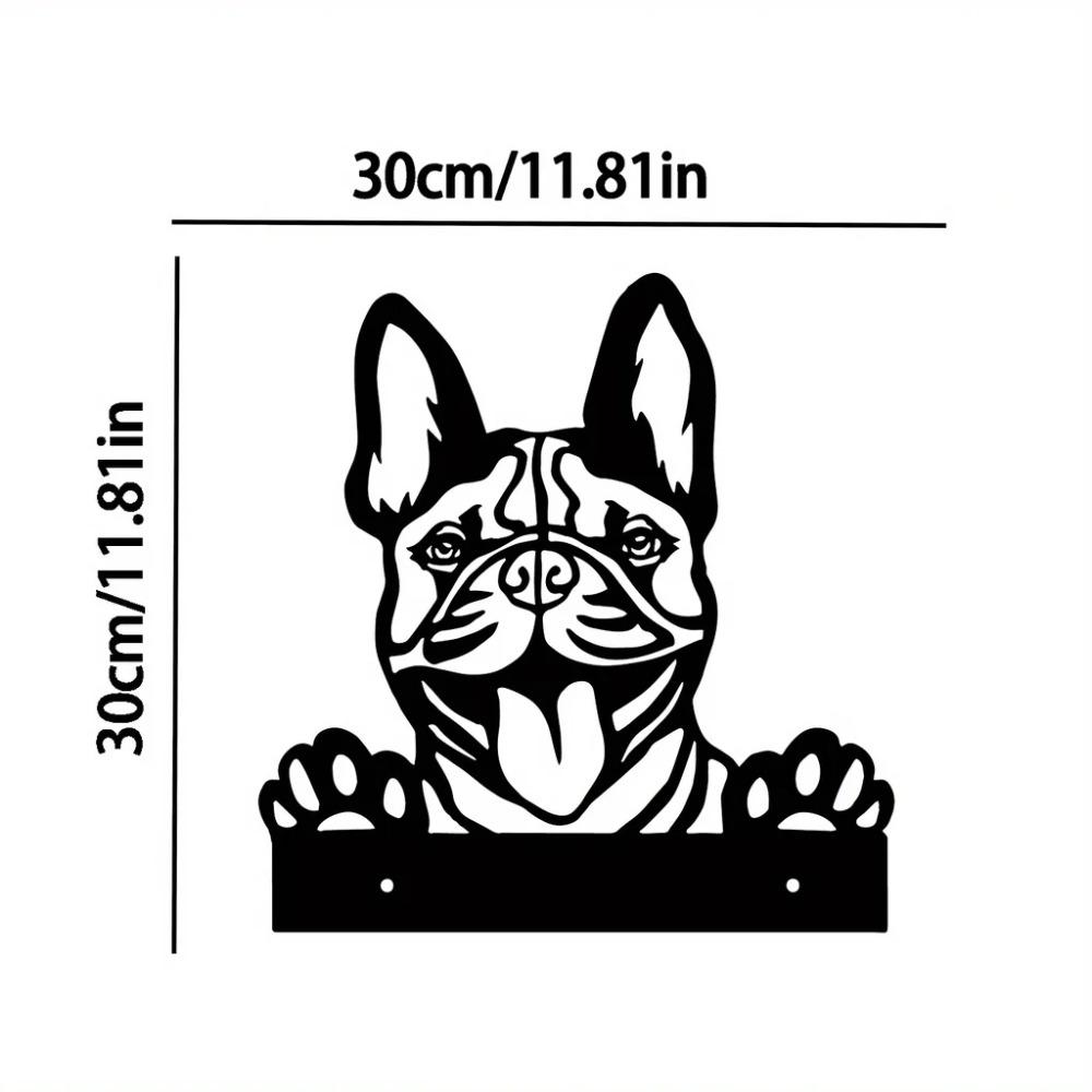 1 stk Ultimate Hunde Stål Silhouette Metal Hage Art Stake - ideell utendørs dekorasjon og bursdagsgave