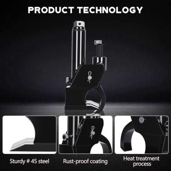 Tire Change Tool Manual Bead Breaker with Rubber Pad, Aluminum Alloy Hub Friendly Portable Changer, Remover Heavy Duty Removal for ATVs UTVs Tractors