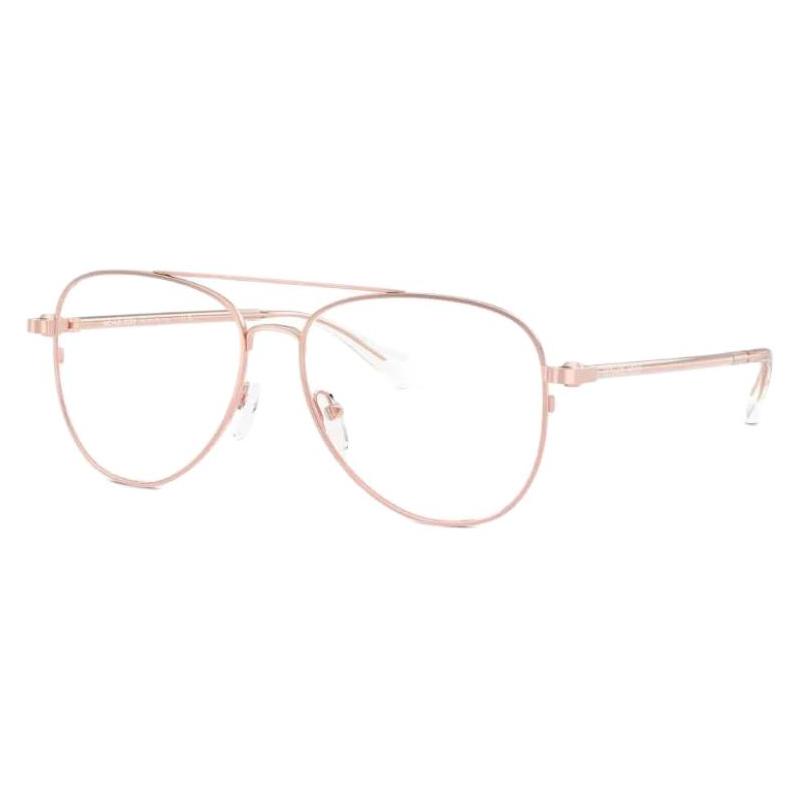 MICHAEL KORS Original design metal pilot style optical glasses women s bright rose gold