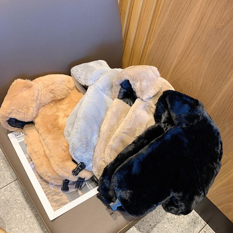 Women's Winter Thick and Warm Bean Hat, Korean Fashionable Ear Mask Pilot Hat, Adjustable Fashionable Baseball Cap, Versatile Hat Decoration.