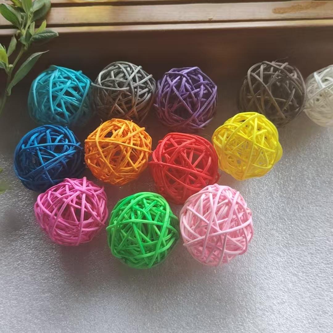 

Декор из ротанга и ивы в форме шара: Детский сад, Игрушка для питомца, Рождественские украшения, Подвески ручной работы 7 cm