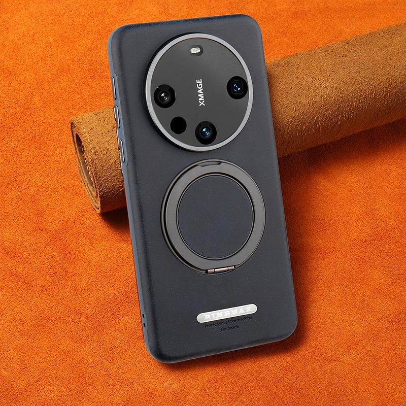 Magnetic Attachment for Huawei Mate70pro Phone Case Stand, Full Package Anti-drop M60pro Leather Case for 70ultra