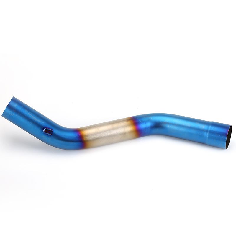 Stainless Steel Mid-Pipe for ZX10R ZX6R: Easy Install, Non-Destructive Motorcycle Exhaust Mod