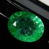 Natural Green Emerald Loose Gemstone Muzo 12 Ct Oval Cut for Jewelry Making and Gem Collections
