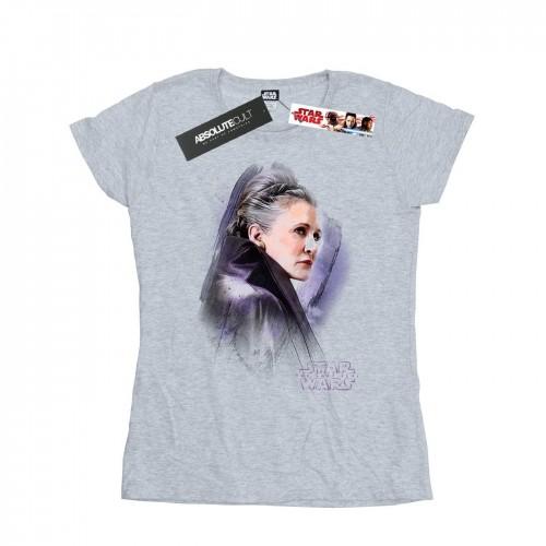 

Star Wars Womens/Ladies The Last Jedi Leia Brushed Cotton T-Shirt XXL білий