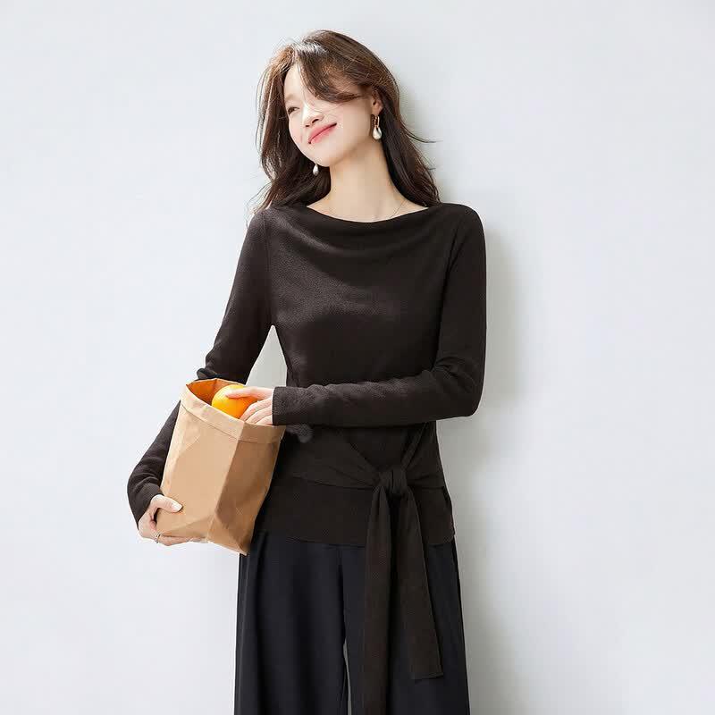 

Srcr 60-Count Fine Spun Wool Striped Knit Sweater M