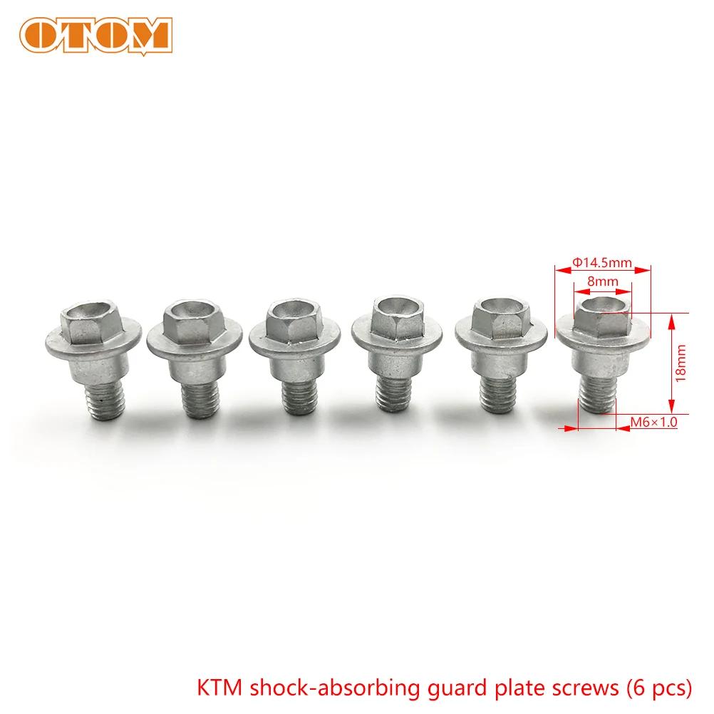 For KTM Fairing Screws Motorcycle Bolt Kit M6 M8 Shock Absorbing Guard Plate Brake Disc Screw EXC XC SX Adventure Fastener Kit