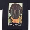 Palace Camiseta de Manga Corta con Estampado de Escultura con Muesca Unisex Tops Negro P16TS098