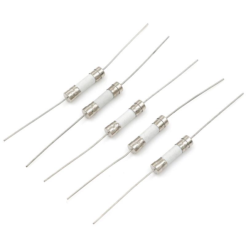5 Pcs 10A 250V Ceramic Body Axial Lead Fuse For Lcd-Tv Etc 5*20Mm