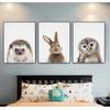 Giraffe Bunny Elephant Canvas Child Poster Nursery Wall Art Picture Print Forest Animal Painting Nordic Kid Baby Bedroom Decor