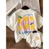 Lady's T-shirt Bright Lemon Graphic Print T-shirt Short Sleeve Crew Neck Casual Top for Summer Spring Women's Clothing